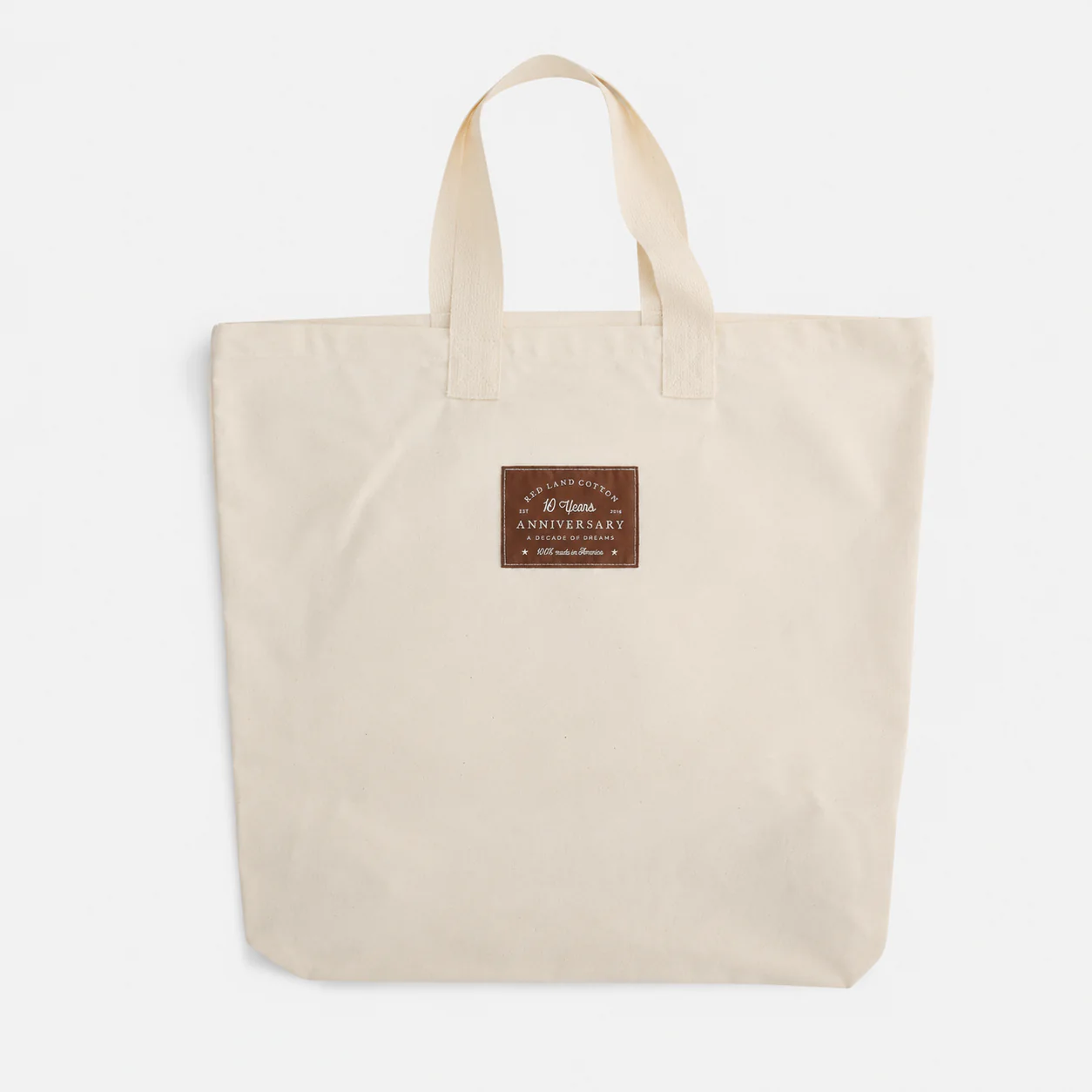 Red Land Cotton 10th Anniversary Tote Bag - Image 2