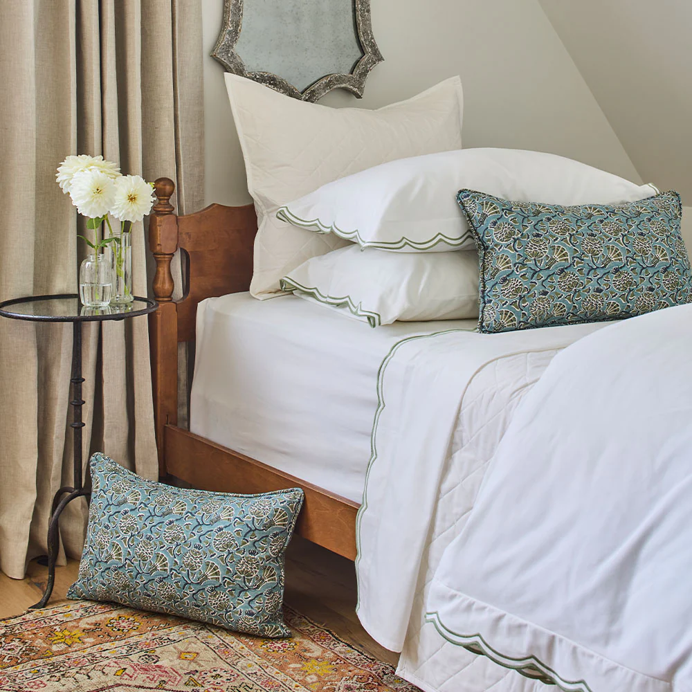 Sipsey Scallop Duvet Cover & Sham Bundle - Image 6